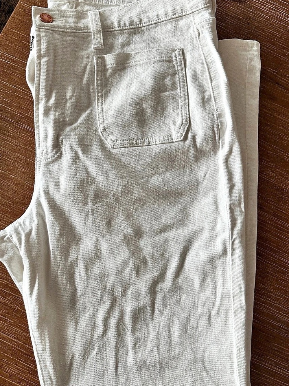 Gap High Rise '70s Flare Jeans White Waist 16/33R